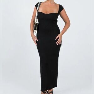Black maxi dress